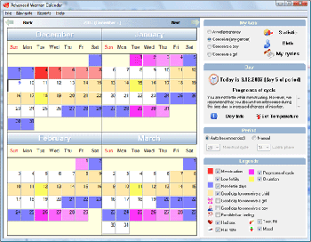 Ovulation Calendar Conceivegirl on Ovulation Calendar By Softorbits