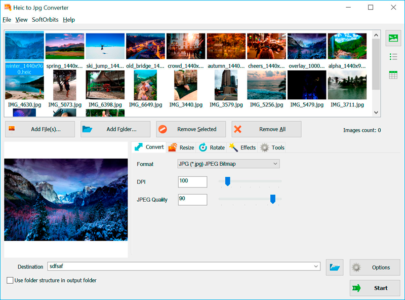 A tool to convert HEIC photos to JPG easily.