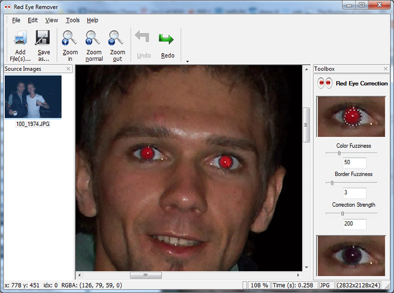 Red Eye Remover - 照片红眼去除工具丨“反”斗限免