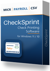 CheckSprint - Check Printing Software for Payroll, Personal, Business